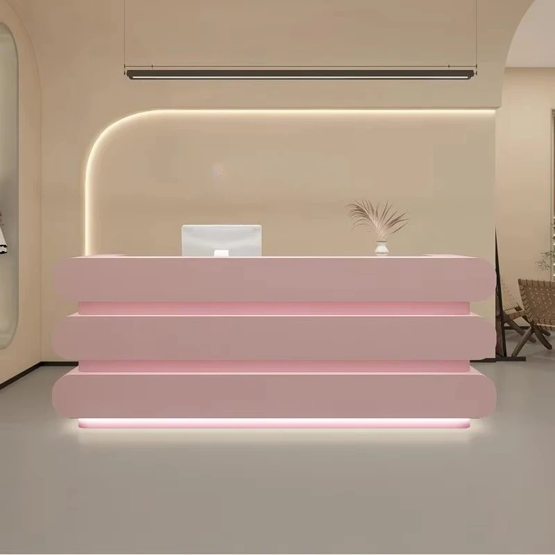 &c Customized Paint Pink Modern Beauty Luxury Counter Office Room Front Reception Desk for Sale
&c Customized Paint Pink Modern Beauty Luxury Counter Office Room Front Reception Desk for Sale