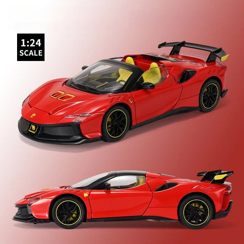 1:24 SF90XX Sport Car Alloy Die Cast Car Model Computer Desktop Ornament Collecting Hobbies Gifts Friend
1:24 SF90XX Sport Car Alloy Die Cast Car Model Computer Desktop Ornament Collecting Hobbies Gifts Friend