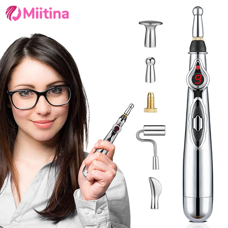 Electric Acupuncture Point Massage Pen Meridian Energy Massage Pen Pain Relief Therapy Back Neck Face Beauty Roller Health Care
Electric Acupuncture Point Massage Pen Meridian Energy Massage Pen Pain Relief Therapy Back Neck Face Beauty Roller Health Care