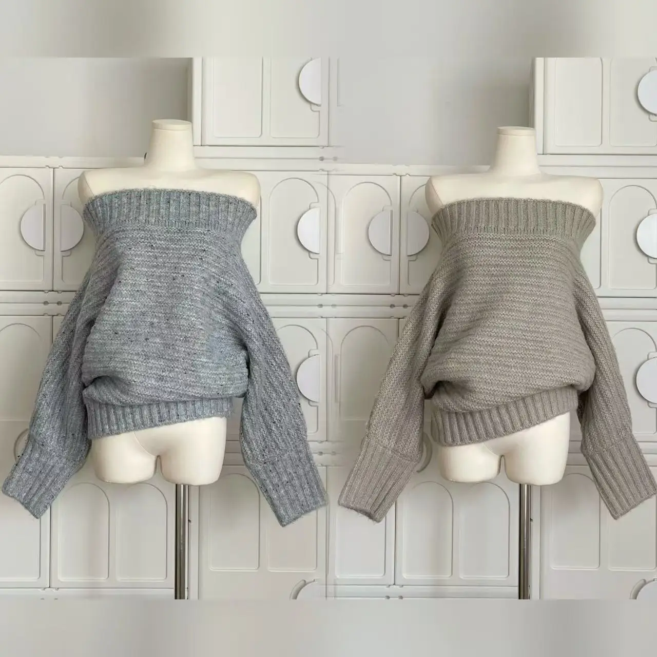 Women's Autumn Winter Off Shoulder Long Sleeve Sweater Lady Warm Slash Neck Pullover Loose Jumper
Women's Autumn Winter Off Shoulder Long Sleeve Sweater Lady Warm Slash Neck Pullover Loose Jumper