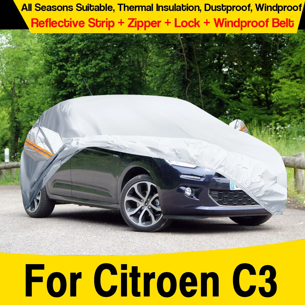 Автомобильный чехол для Citroen C3 2012-2025, прочный автомобильный пылезащитный чехол с защитой от дождя, снега, солнца, УФ-лучей, царапин
Автомобильный чехол для Citroen C3 2012-2025, прочный автомобильный пылезащитный чехол с защитой от дождя, снега, солнца, УФ-лучей, царапин