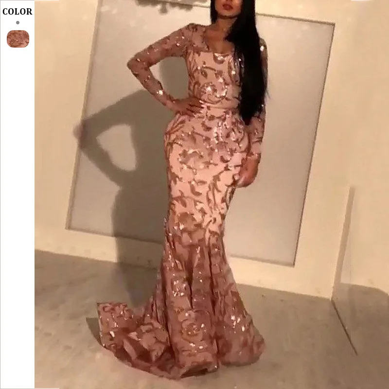 Spring New Women'S Sexy Sequin Dress With Petal Shaped Slimming And Hip Hugging Banquet Evening Gown
Spring New Women'S Sexy Sequin Dress With Petal Shaped Slimming And Hip Hugging Banquet Evening Gown