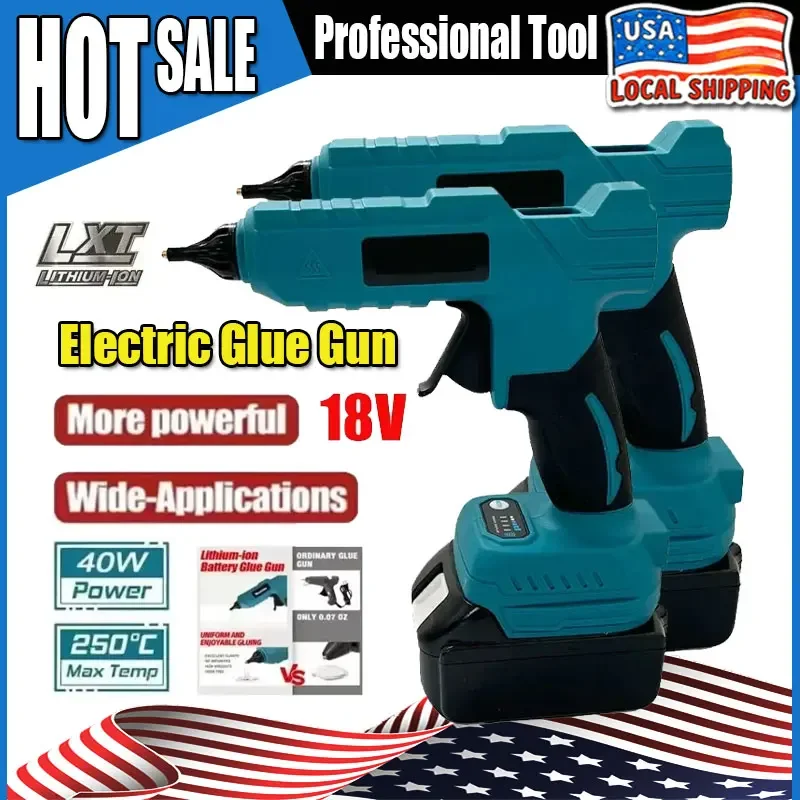 Термопистолет для ремонта и DIY-работ, совместимый с аккумуляторами Makita 18В, с защитой от ожогов, для сварки и работы с горячим воздухом
Термопистолет для ремонта и DIY-работ, совместимый с аккумуляторами Makita 18В, с защитой от ожогов, для сварки и работы с горячим воздухом