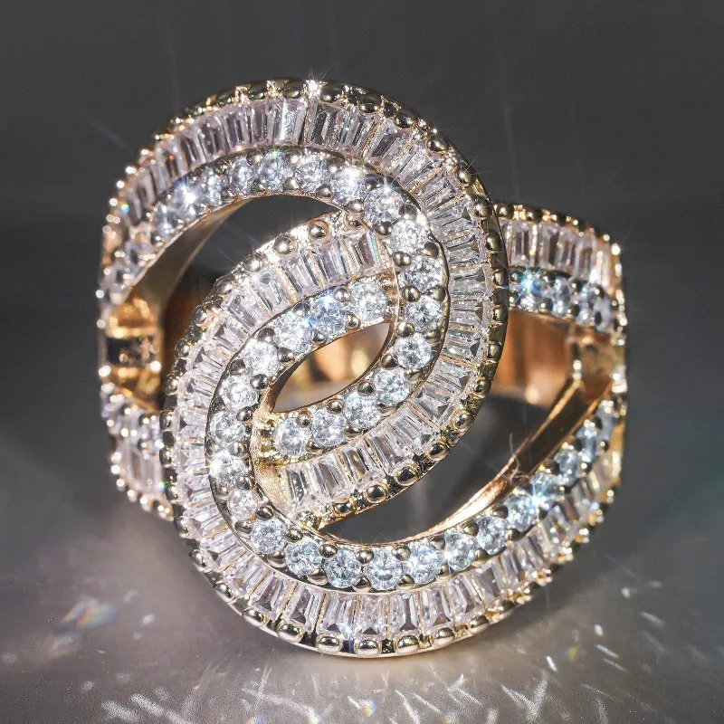 Jianjie Creative Surround Geometry Rings for Women Bling CZ Zirconia Light Luxury Gold Tone Party Banquet Shining Ring Jewelry
Jianjie Creative Surround Geometry Rings for Women Bling CZ Zirconia Light Luxury Gold Tone Party Banquet Shining Ring Jewelry