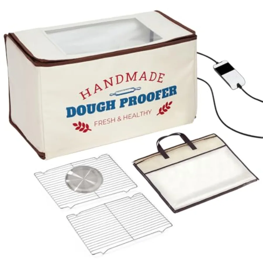 Extra Large Folding Dough Proofing Box with 3-Sided Heating Temp Control 50-130 24-Hour Timer Beep Alert Storage Bag Ideal for
Extra Large Folding Dough Proofing Box with 3-Sided Heating Temp Control 50-130 24-Hour Timer Beep Alert Storage Bag Ideal for