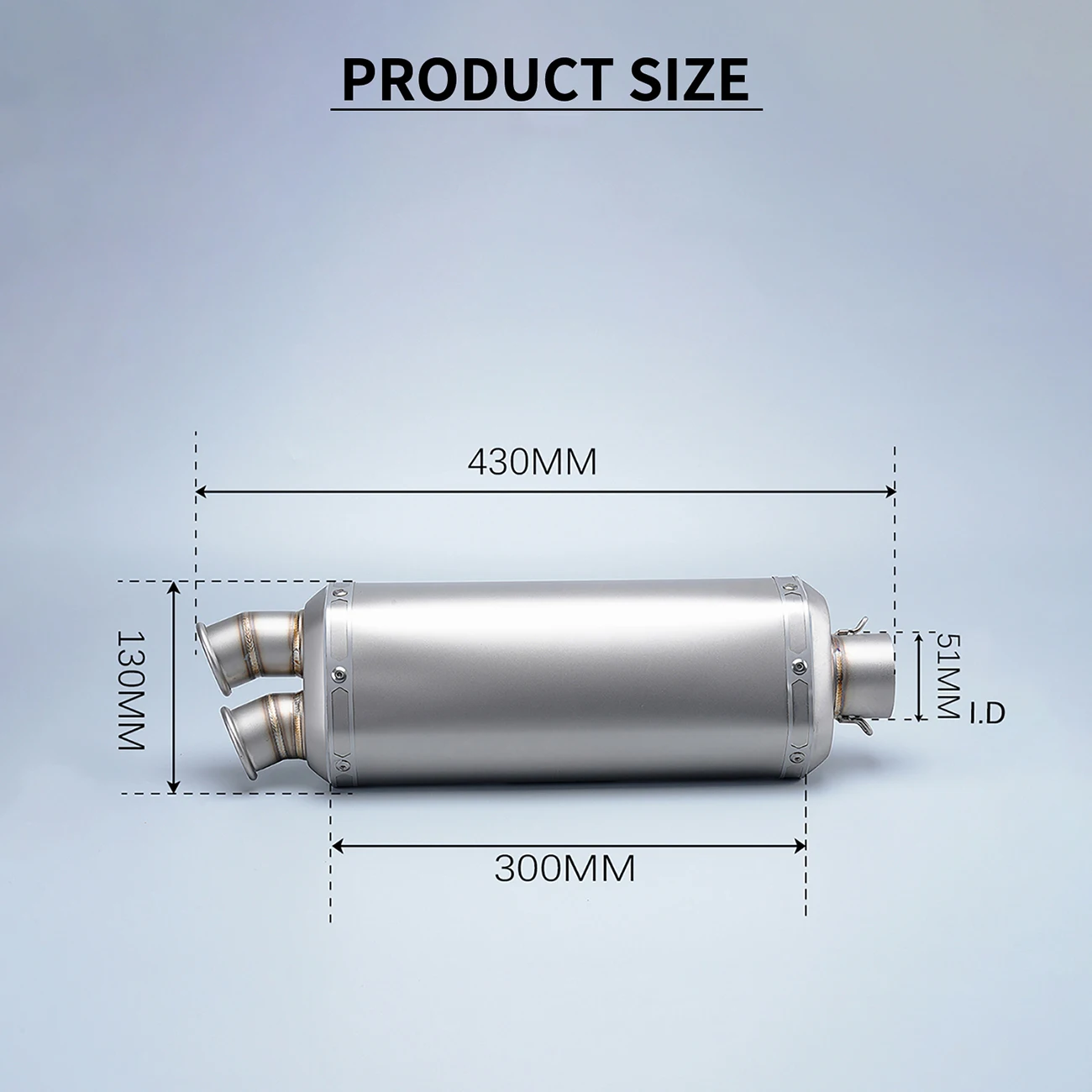 double opening niversal Moto Exhaust Pipe Slip-On Muffler Tail Section Modification Compatible Various Link Escape Tailpipe Mode
double opening niversal Moto Exhaust Pipe Slip-On Muffler Tail Section Modification Compatible Various Link Escape Tailpipe Mode