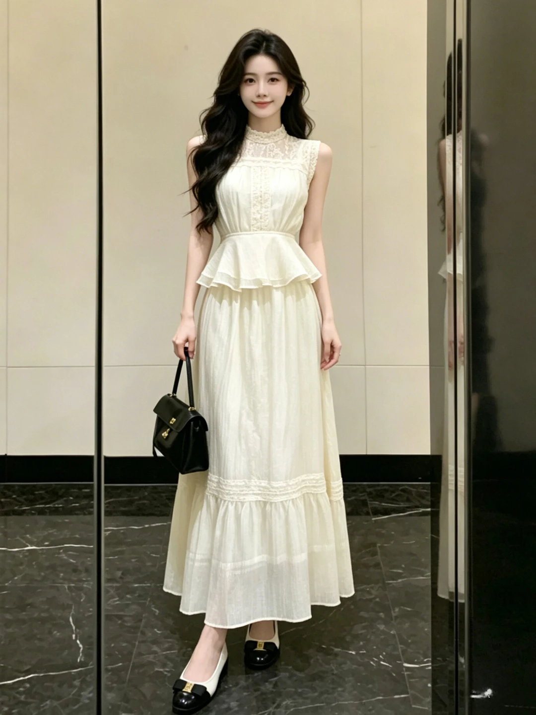 Korean Style Two-Piece Set Elegant Top And High Waist Skirt Comfortable Mid-Summer Fashion Outfit for Women Ages 18-25
Korean Style Two-Piece Set Elegant Top And High Waist Skirt Comfortable Mid-Summer Fashion Outfit for Women Ages 18-25