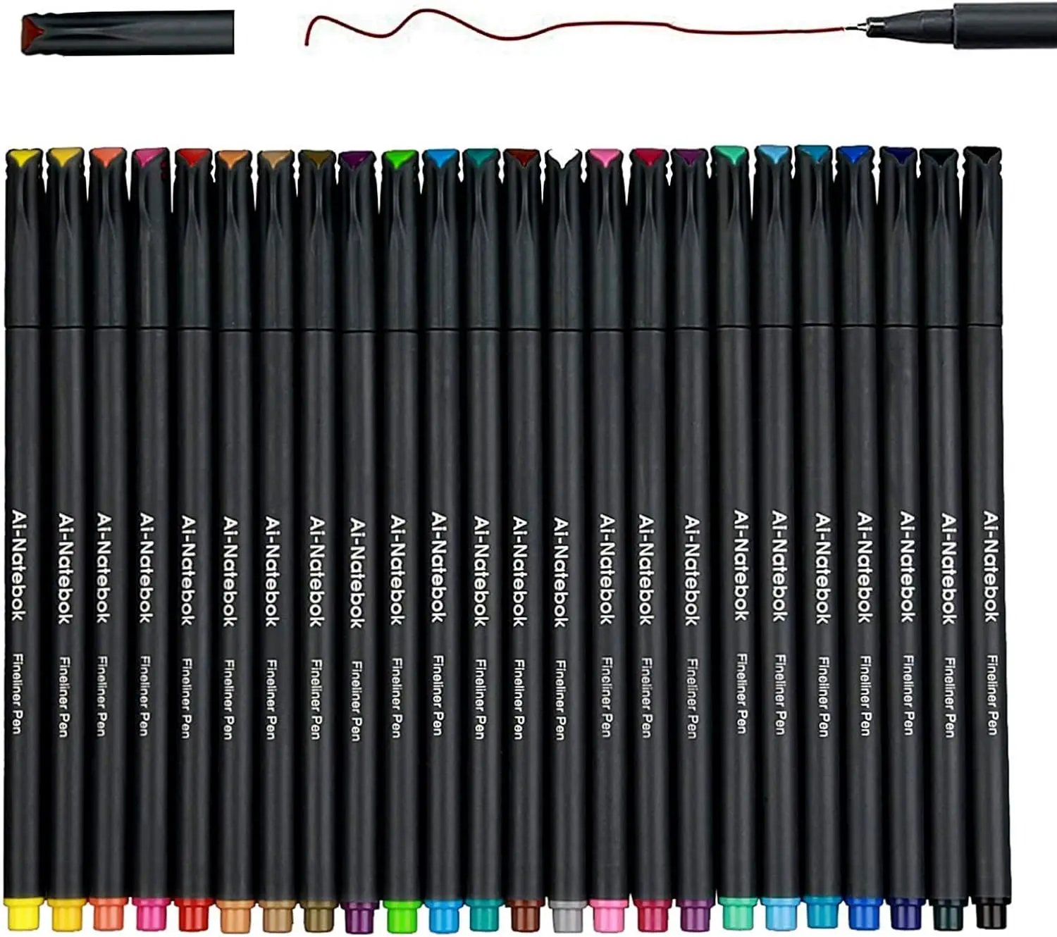 24 Assorted Fine Tip Pens, 0.38mm, for Journaling & Drawing
24 Assorted Fine Tip Pens, 0.38mm, for Journaling & Drawing