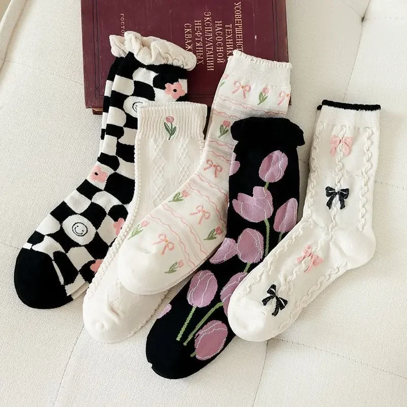 1Pair Women Socks Cartoon Flower Candy Color Harajuku Kawaii Mid Tube Socks Breathable Casual Short Socks Japanese Korean Style
1Pair Women Socks Cartoon Flower Candy Color Harajuku Kawaii Mid Tube Socks Breathable Casual Short Socks Japanese Korean Style
