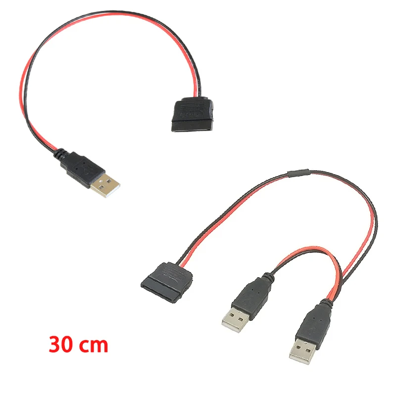 3PCS USB Male to 15Pin SATA Female Adapter Power Cable Cord 18AWG 30cm for Laptop 2.5 Hard Drive HDD SSD
3PCS USB Male to 15Pin SATA Female Adapter Power Cable Cord 18AWG 30cm for Laptop 2.5 Hard Drive HDD SSD