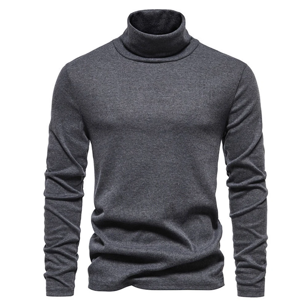 Men Turtleneck Sweater Knitted Winter Pullover Top Long Sleeve Shirt Solid Fleece Stretch T-shirts Thermal Underwear
Men Turtleneck Sweater Knitted Winter Pullover Top Long Sleeve Shirt Solid Fleece Stretch T-shirts Thermal Underwear