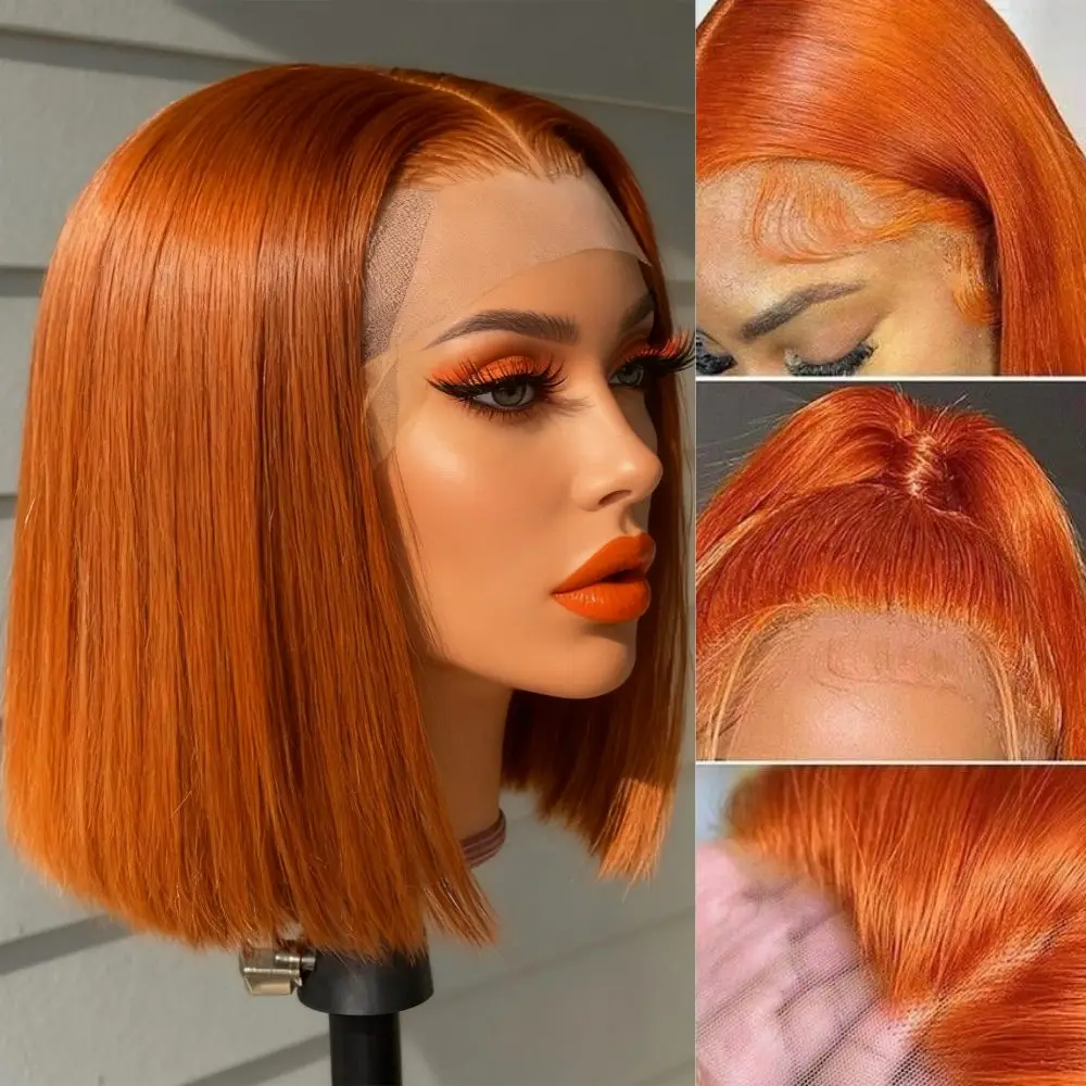 Парик-каре из натуральных волос Ginger Orange, 13x4, с прозрачным кружевным фронтом, 250% плотность, без клея, для женщин
Парик-каре из натуральных волос Ginger Orange, 13x4, с прозрачным кружевным фронтом, 250% плотность, без клея, для женщин