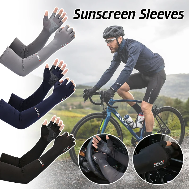 Unisex Anti Slip Design Arm Sleeves Cover Summer Cooling Sunscreen Sports UV Sun Protection Men Cycling Fishing Arm Sleeves
Unisex Anti Slip Design Arm Sleeves Cover Summer Cooling Sunscreen Sports UV Sun Protection Men Cycling Fishing Arm Sleeves