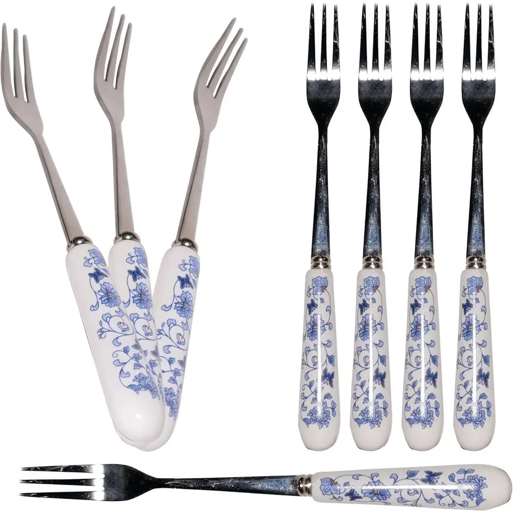 Stainless Steel Dinner Forks with Ceramic Handle, Silver Cutlery Set for Salad, Appetizers, Dessert, Ideal for Restaurants and H
Stainless Steel Dinner Forks with Ceramic Handle, Silver Cutlery Set for Salad, Appetizers, Dessert, Ideal for Restaurants and H