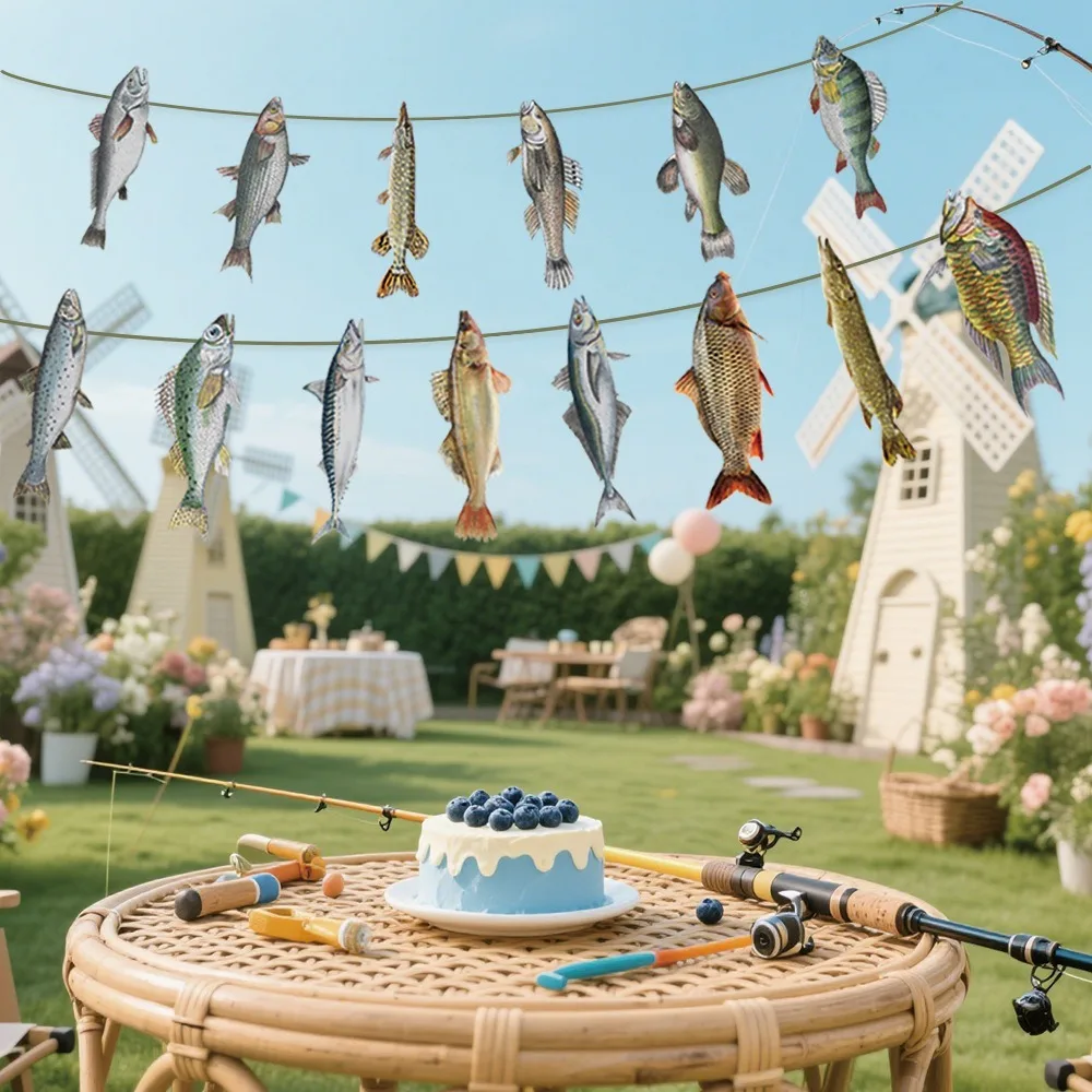 Fisherman Themed Fishing Hanging Banners DIY Colorful Paper Fish Garland Decorative Fish Flag Decorations Baby Shower
Fisherman Themed Fishing Hanging Banners DIY Colorful Paper Fish Garland Decorative Fish Flag Decorations Baby Shower