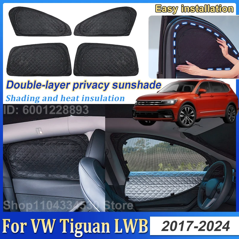 Double Layer Sun Shade For Volkswagen Tiguan L Allspace Accessories 2017~2024 Car Mesh Sunshades Sunscreen Window Privacy Visors
Double Layer Sun Shade For Volkswagen Tiguan L Allspace Accessories 2017~2024 Car Mesh Sunshades Sunscreen Window Privacy Visors