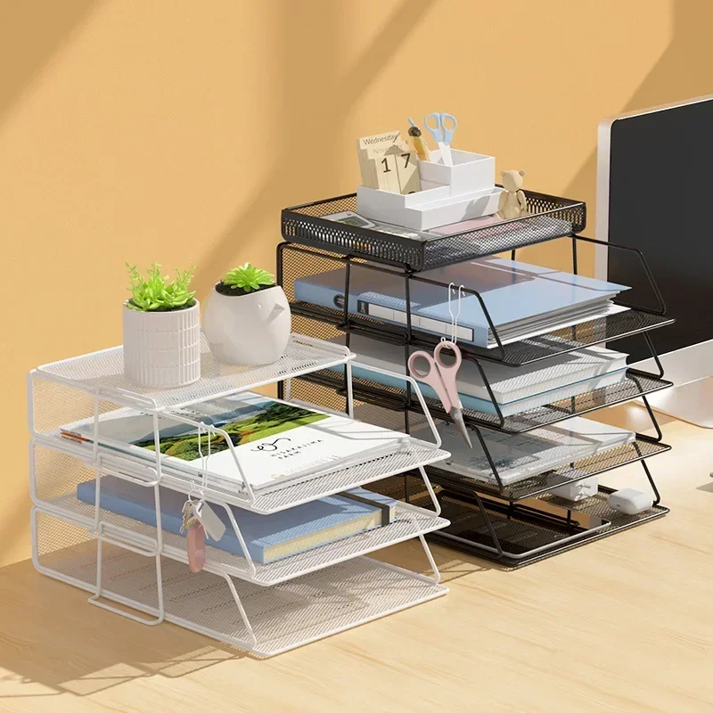 Formwell Multi Tier Desk Organizer Paper Tray File Holder Document letter organizer Metal mesh file tray stackable with hooks
Formwell Multi Tier Desk Organizer Paper Tray File Holder Document letter organizer Metal mesh file tray stackable with hooks