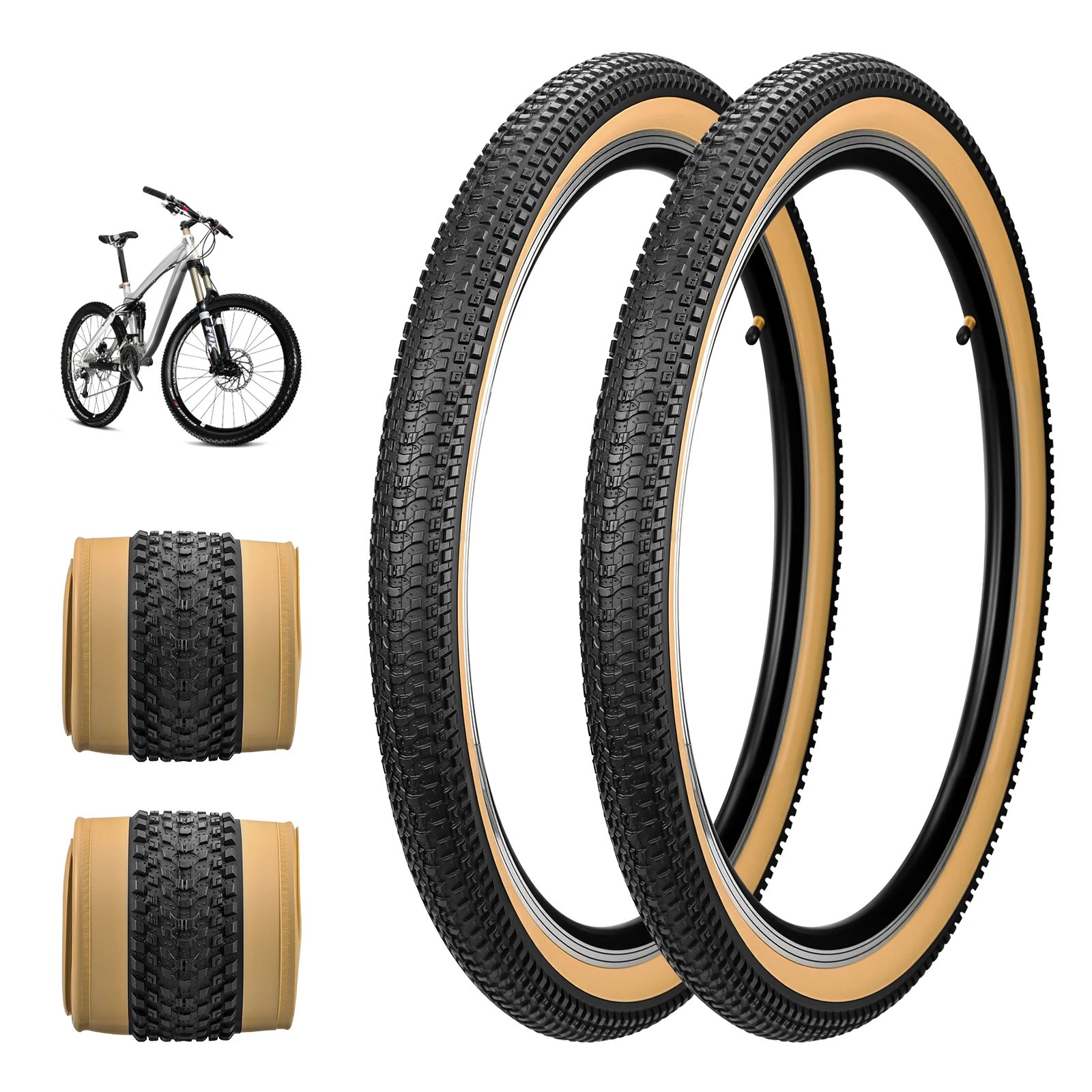 ZUKKA Mountain Bike Tyre Pair 24/26/27.5 x 2.25 Inch Foldable Puncture Proof Bike Tyres for Road MTB Mud Dirt Offroad Bicycle
ZUKKA Mountain Bike Tyre Pair 24/26/27.5 x 2.25 Inch Foldable Puncture Proof Bike Tyres for Road MTB Mud Dirt Offroad Bicycle