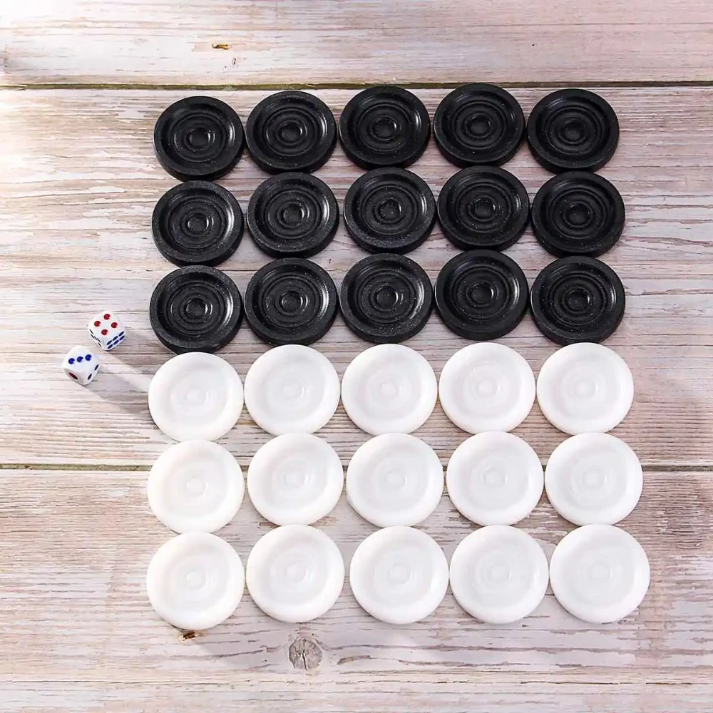 32 PCS Backgammon Chess Piece add 2 dices Learning Plastic Chess Pieces Draughts Board Game Chess Pieces Draughts&Checkers
32 PCS Backgammon Chess Piece add 2 dices Learning Plastic Chess Pieces Draughts Board Game Chess Pieces Draughts&Checkers