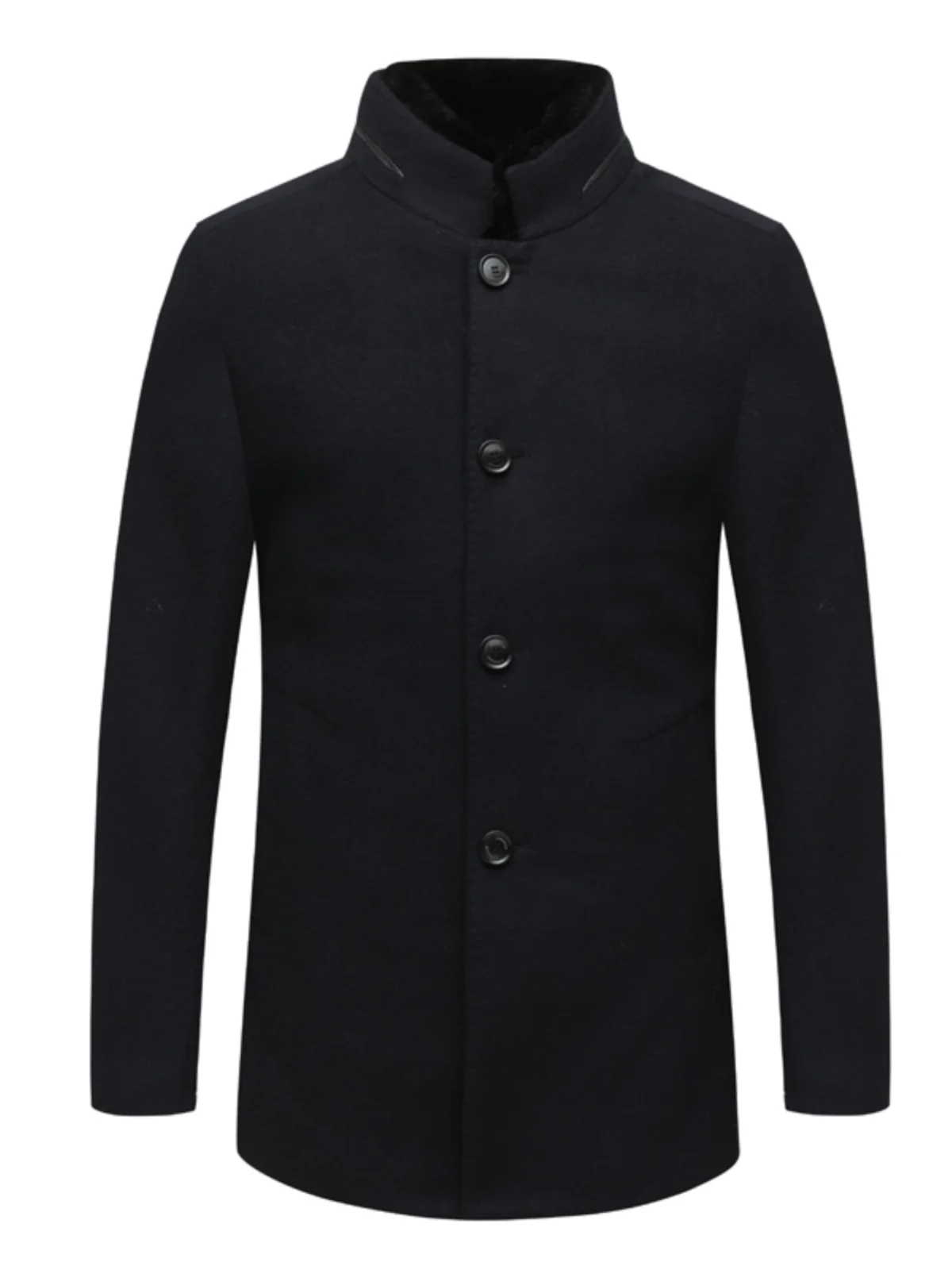 Мужское шерстяное пальто H40 Card, осень-зима, модное ветрозащитное теплое пальто с лацканами, прямой дизайн на пуговицах, воротник из кроличьего меха
Мужское шерстяное пальто H40 Card, осень-зима, модное ветрозащитное теплое пальто с лацканами, прямой дизайн на пуговицах, воротник из кроличьего меха