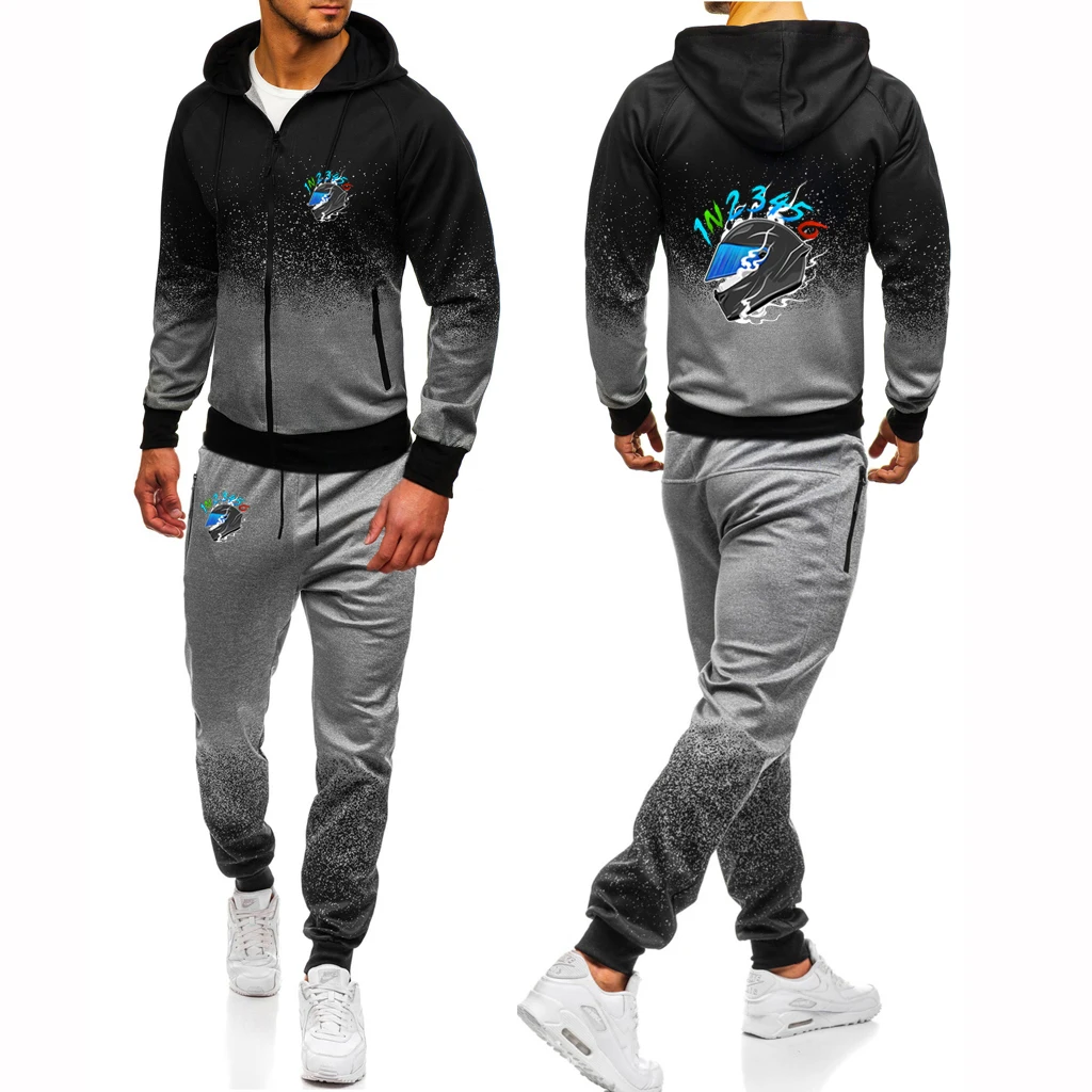 2025 1N23456 Motorcycle Men New Spring and Autumn Hoodie Zipper Coats Sweatpant Sets Harajuku Comfortabe Gradient Color Suit
2025 1N23456 Motorcycle Men New Spring and Autumn Hoodie Zipper Coats Sweatpant Sets Harajuku Comfortabe Gradient Color Suit