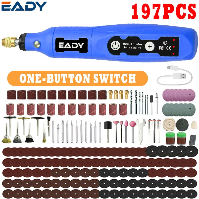 EADY Cordless Electric Rotating Grinding Pen for Carving Polishing Cutting - Home Improvement Tool
EADY Cordless Electric Rotating Grinding Pen for Carving Polishing Cutting - Home Improvement Tool