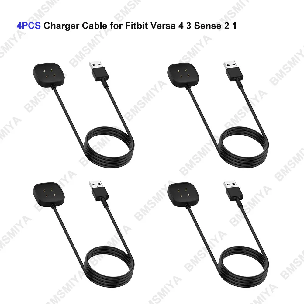 4PCS 1m/3.3ft Charger for Fitbit Versa 4 3 Smart Watch Replacement Charging Cable Cord for Fitbit Sense 1 2 Charge Dock Stand
4PCS 1m/3.3ft Charger for Fitbit Versa 4 3 Smart Watch Replacement Charging Cable Cord for Fitbit Sense 1 2 Charge Dock Stand