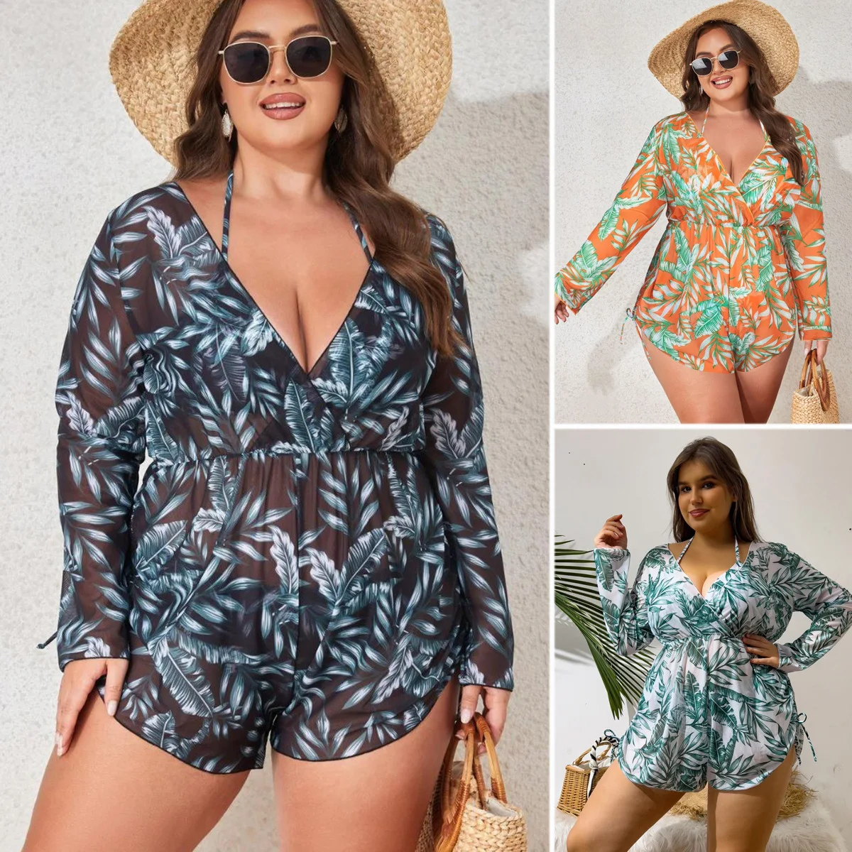 Sexy Plus Size 3pc Bikini Set with Skirted Cover-Up Swimwear Separates High-Waisted Bottoms Women Swimsuits Bathing Suit
Sexy Plus Size 3pc Bikini Set with Skirted Cover-Up Swimwear Separates High-Waisted Bottoms Women Swimsuits Bathing Suit
