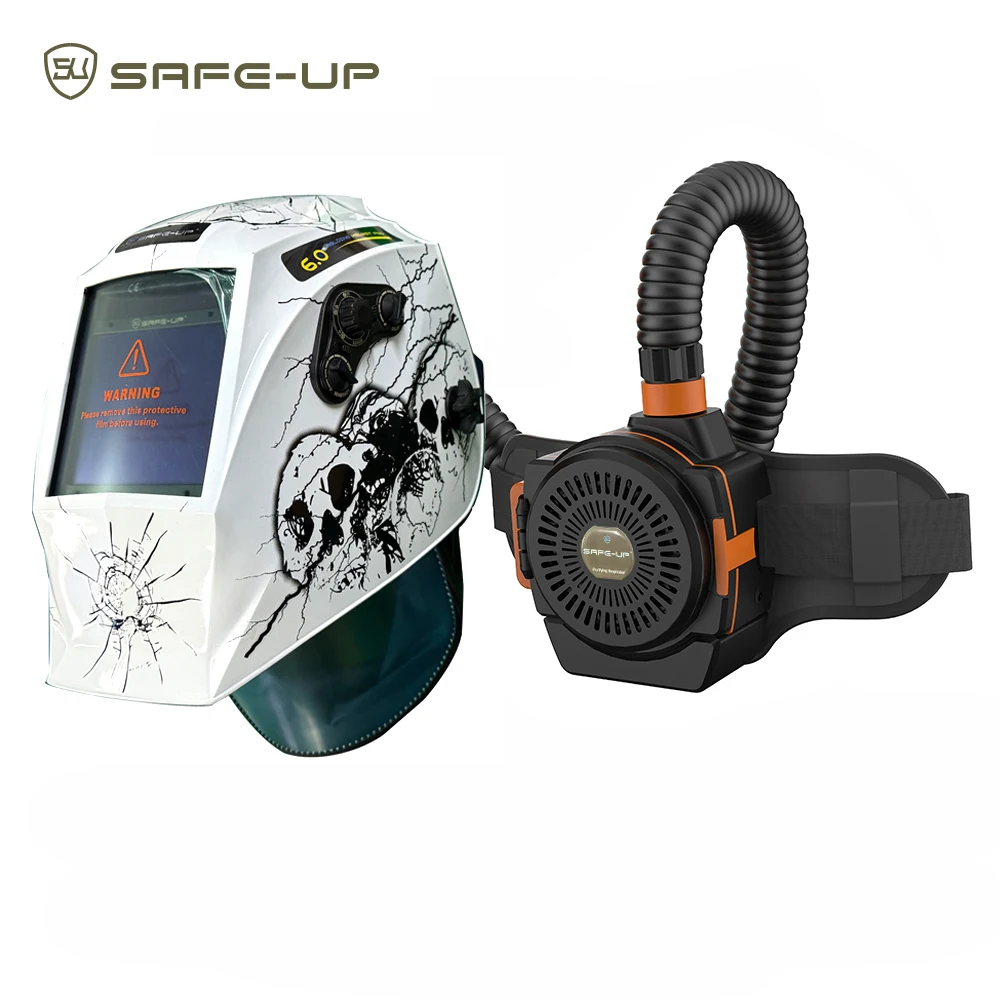SAFEUP CE Professional Welding Helmet with Respirator Air Purify Fed Powered True Color Auto Darkening Welding Mask Dust Removal
SAFEUP CE Professional Welding Helmet with Respirator Air Purify Fed Powered True Color Auto Darkening Welding Mask Dust Removal
