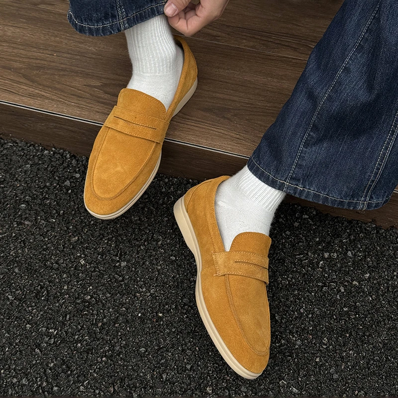 Мужская обувь высокого качества, кожаные повседневные мужские лоферы для пожилых людей, нескользящая деловая офисная мягкая удобная мужская обувь без шнуровки
Мужская обувь высокого качества, кожаные повседневные мужские лоферы для пожилых людей, нескользящая деловая офисная мягкая удобная мужская обувь без шнуровки