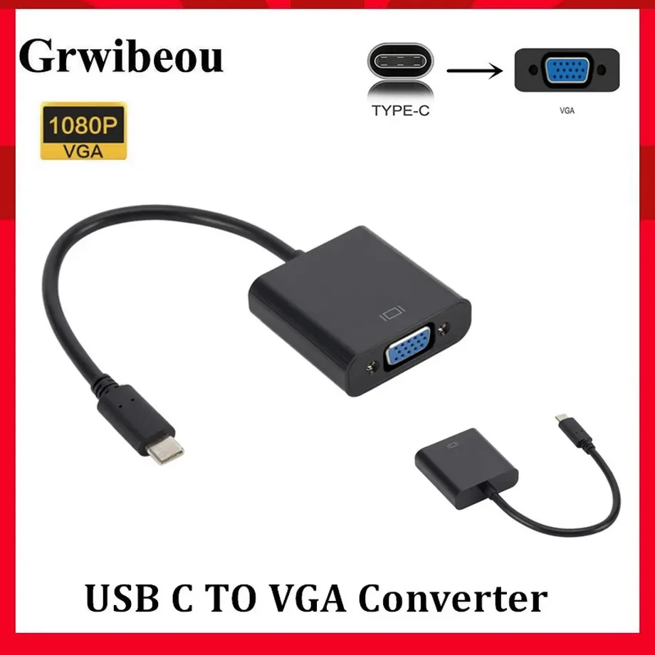 Grwibeou Type C to Female VGA Adapter Cable USB C to VGA Adapter for Macbook 12 inch Chromebook Pixel Lumia 950XL tv box
Grwibeou Type C to Female VGA Adapter Cable USB C to VGA Adapter for Macbook 12 inch Chromebook Pixel Lumia 950XL tv box