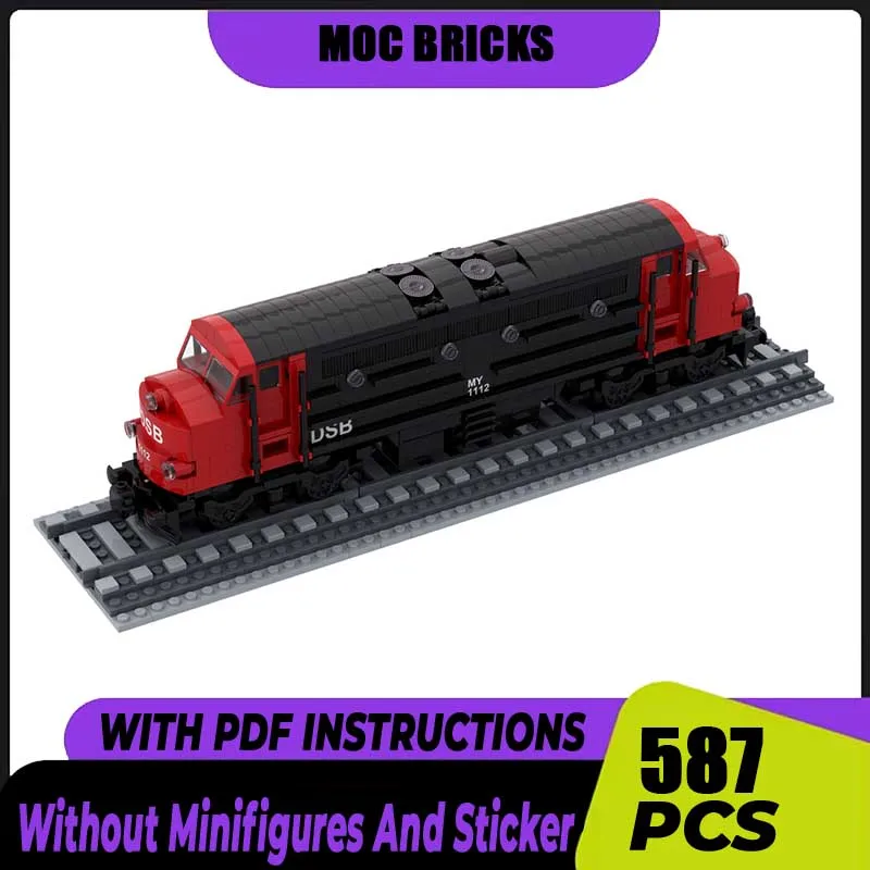 Railway Train Model Moc Building Bricks DSB Litra MY Locomotive Model Technology Modular Block Toy DIY Set Assembly Gifts
Railway Train Model Moc Building Bricks DSB Litra MY Locomotive Model Technology Modular Block Toy DIY Set Assembly Gifts