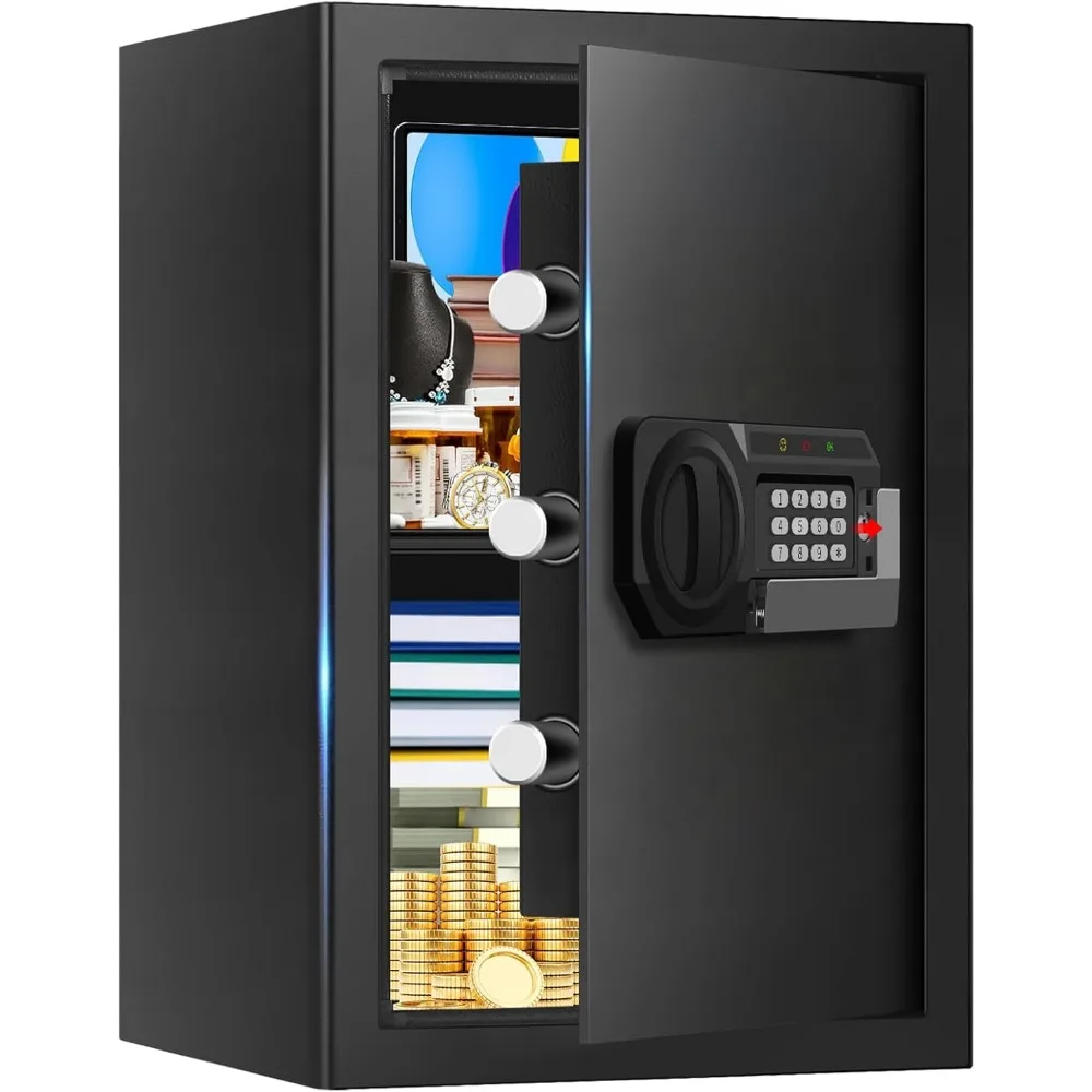 33 Cuft Fire and Waterproof Floor Safe with Digital Keypad Alarm and Backup Keys for Valuables Documents Medicine
33 Cuft Fire and Waterproof Floor Safe with Digital Keypad Alarm and Backup Keys for Valuables Documents Medicine