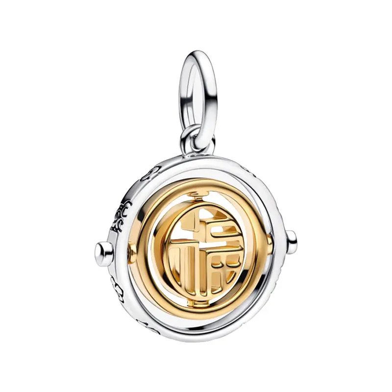 Shine Gold Fu Spinning Pendants Charms For Women 925 Sterling Silver Jewelry Making DIY Original Bracelets Chinese New Year Gift
Shine Gold Fu Spinning Pendants Charms For Women 925 Sterling Silver Jewelry Making DIY Original Bracelets Chinese New Year Gift