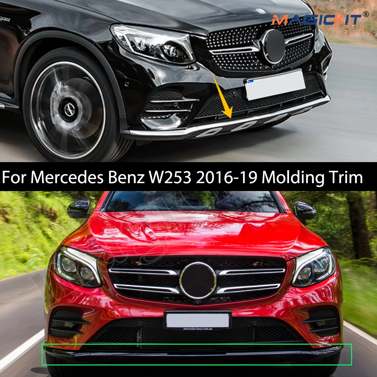 Front Bumper Cover Trim For Mercedes Benz GLC Class W253 GLC250 GLC300 2016-2019 Molding Trim Lip Cover splitter spoiler
Front Bumper Cover Trim For Mercedes Benz GLC Class W253 GLC250 GLC300 2016-2019 Molding Trim Lip Cover splitter spoiler