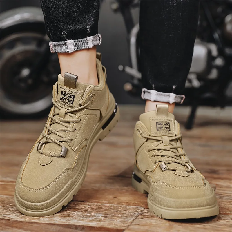 678 high-top shoes, work shoes, casual sports shoes, trendy men's shoes, versatile outdoor shoes
678 high-top shoes, work shoes, casual sports shoes, trendy men's shoes, versatile outdoor shoes