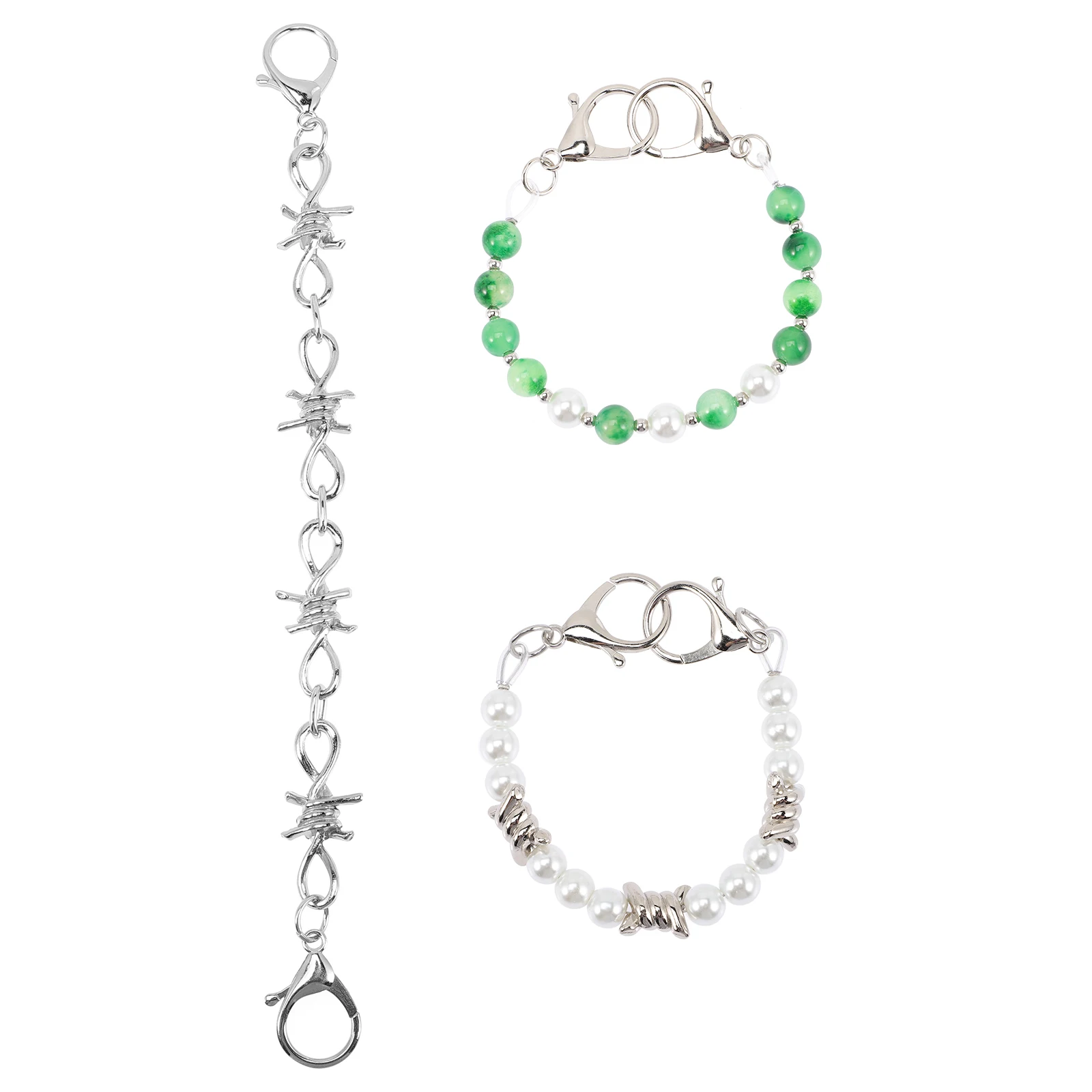 3 Pcs Punk Shoe Chain Boot Chains Sneakers Jewelry Decor Charms Metal Studs Pearls Alloy DIY Accessories for S Shoes
3 Pcs Punk Shoe Chain Boot Chains Sneakers Jewelry Decor Charms Metal Studs Pearls Alloy DIY Accessories for S Shoes