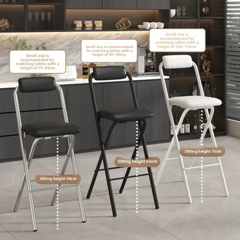 Folding Bar Stools with Backrest Portable Counter Chairs Space Saving Pub Chair Compact Metal High Footrest Seat for Office
Folding Bar Stools with Backrest Portable Counter Chairs Space Saving Pub Chair Compact Metal High Footrest Seat for Office