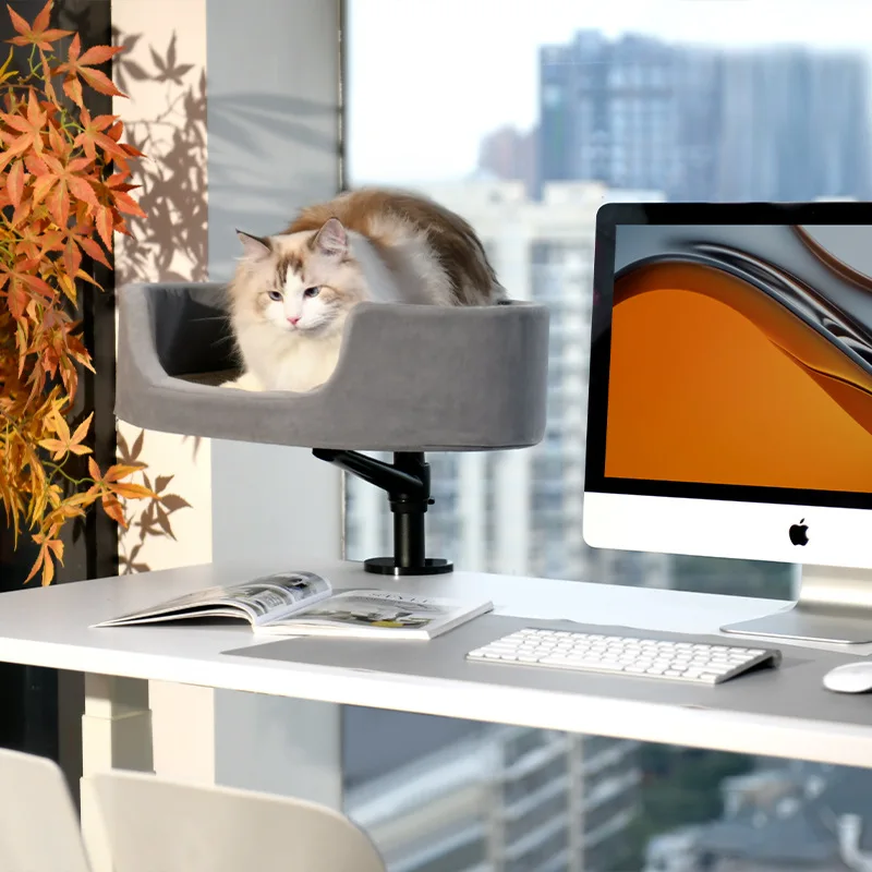 Wholesale Height Adjustable Eco-Friendly Cat Bed for Desk 360° Rotating Perfect Desk Pet Nest Cat Bed Comfortable Pet Bed
Wholesale Height Adjustable Eco-Friendly Cat Bed for Desk 360° Rotating Perfect Desk Pet Nest Cat Bed Comfortable Pet Bed