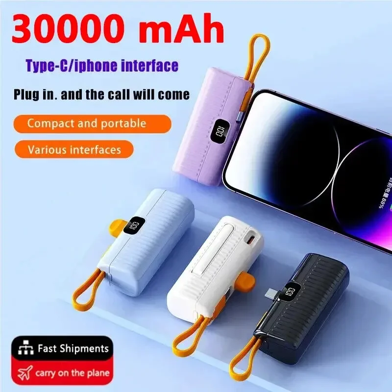 30000mAh Mini Wireless Power Bank Fast Charging High Capacity Mobile Power Supply Emergency External Battery For iPhone Type-c
30000mAh Mini Wireless Power Bank Fast Charging High Capacity Mobile Power Supply Emergency External Battery For iPhone Type-c