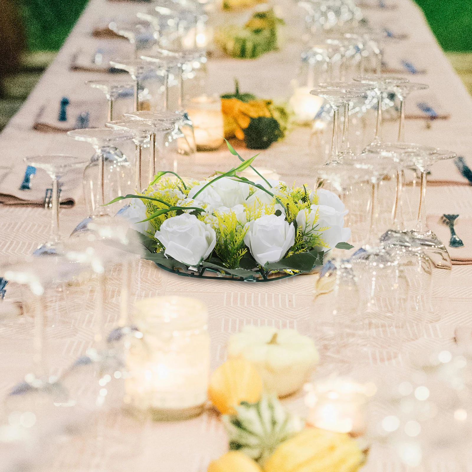 Artificial Rose Wreath Realistic Floral Ring Greenery Romantic Wedding Table Decor Centerpiece Front Door Wreath
Artificial Rose Wreath Realistic Floral Ring Greenery Romantic Wedding Table Decor Centerpiece Front Door Wreath