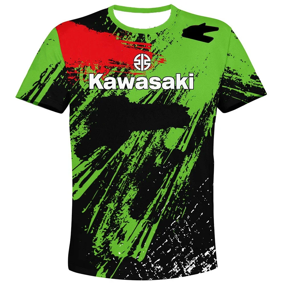 Новая мужская футболка на лето 2025, повседневная дышащая быстросохнущая футболка с короткими рукавами и принтом Kawasaki для мотоциклов
Новая мужская футболка на лето 2025, повседневная дышащая быстросохнущая футболка с короткими рукавами и принтом Kawasaki для мотоциклов