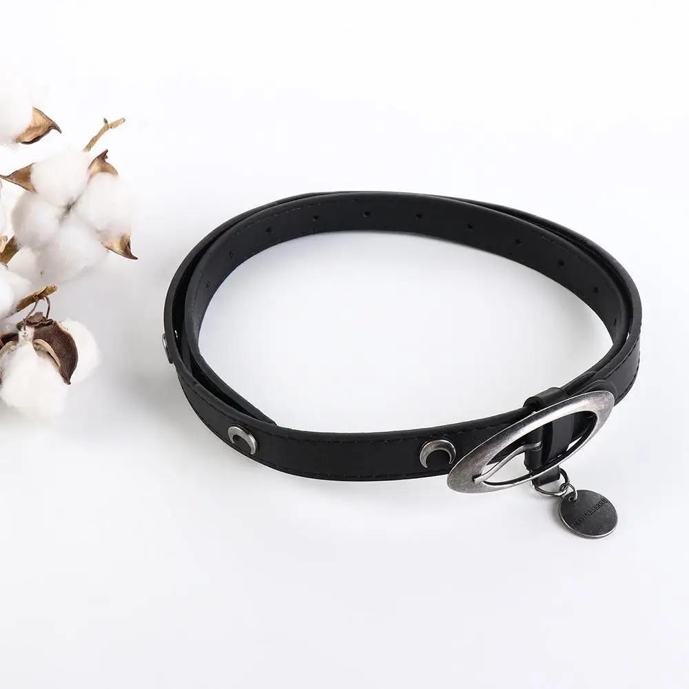 Punk Style Crescent Moon Jeans Belt Y2K Moon Pin PU leather Belt Casual Belt Accessories Female Waistband Korean Waist Strap
Punk Style Crescent Moon Jeans Belt Y2K Moon Pin PU leather Belt Casual Belt Accessories Female Waistband Korean Waist Strap