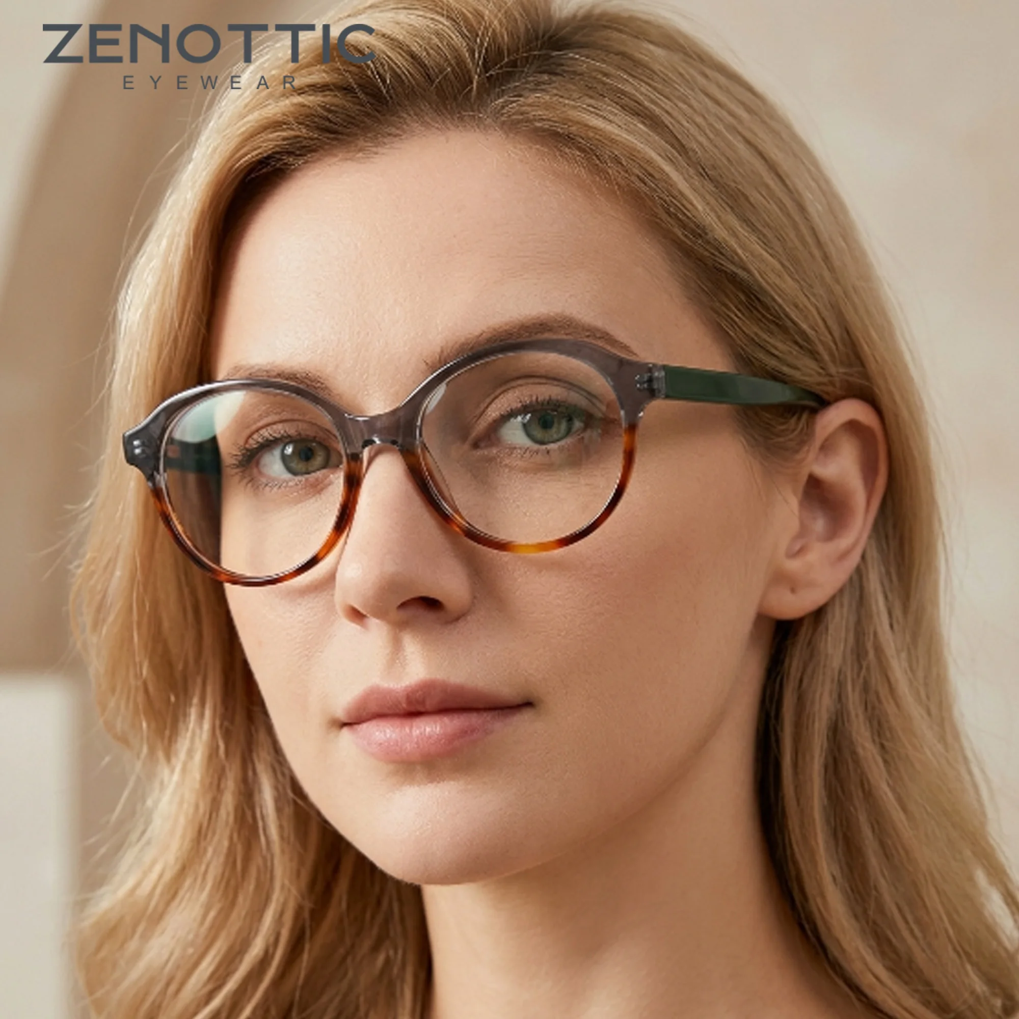 ZENOTTIC Women M Size Round Acetate Prescription Glasses Blue Light Blocking Photochromic Optical Match All Scene Eyewear
ZENOTTIC Women M Size Round Acetate Prescription Glasses Blue Light Blocking Photochromic Optical Match All Scene Eyewear