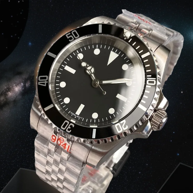Black Dial Luminous Sapphire Glass 24 Jewels NH35/PT/miyot8215 20bar Automatic Men Watch Bracelet 120-Click Ceramic Bezel
Black Dial Luminous Sapphire Glass 24 Jewels NH35/PT/miyot8215 20bar Automatic Men Watch Bracelet 120-Click Ceramic Bezel