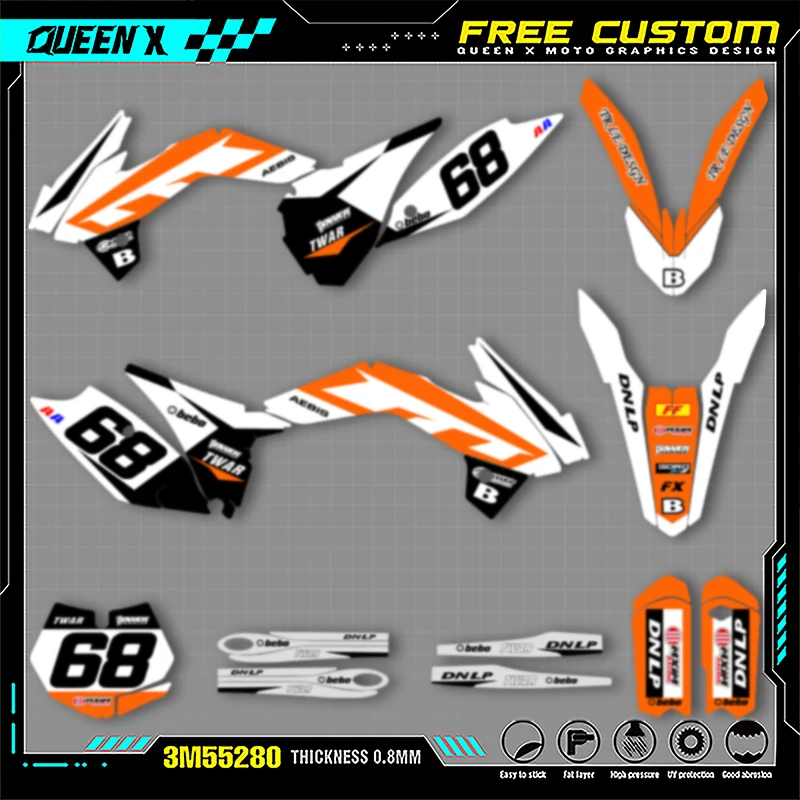 Queen X MOTOR Cusotm Team мотоциклетная графика наклейки наборы для KTM SX85 2013 2014 2015 2016 2017 004
Queen X MOTOR Cusotm Team мотоциклетная графика наклейки наборы для KTM SX85 2013 2014 2015 2016 2017 004