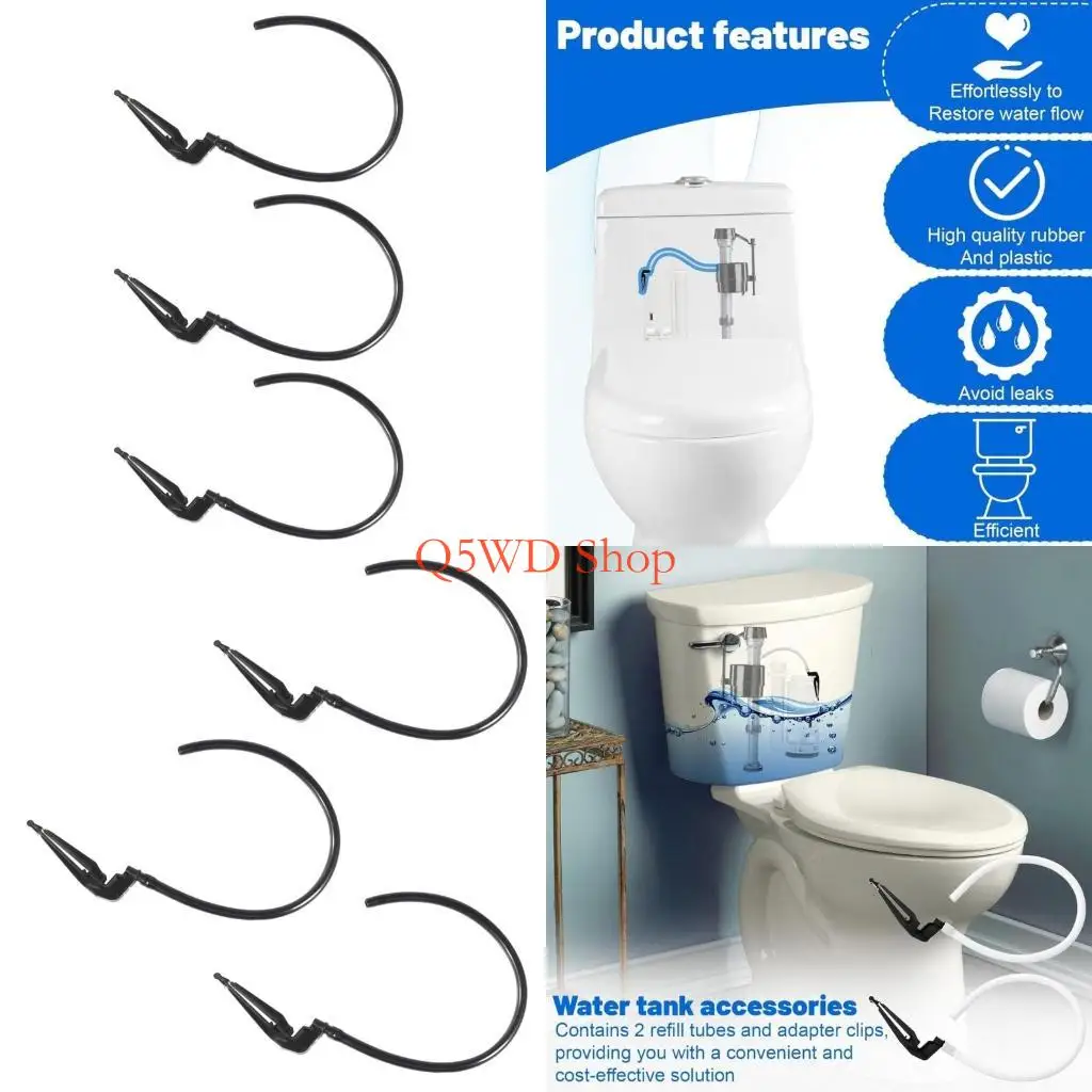 Q5WD 3Pcs Toilet Water Supply Line Replacement Toilet Refill Tube and Clip Toilets Repair Kits Inside Easy to Install
Q5WD 3Pcs Toilet Water Supply Line Replacement Toilet Refill Tube and Clip Toilets Repair Kits Inside Easy to Install