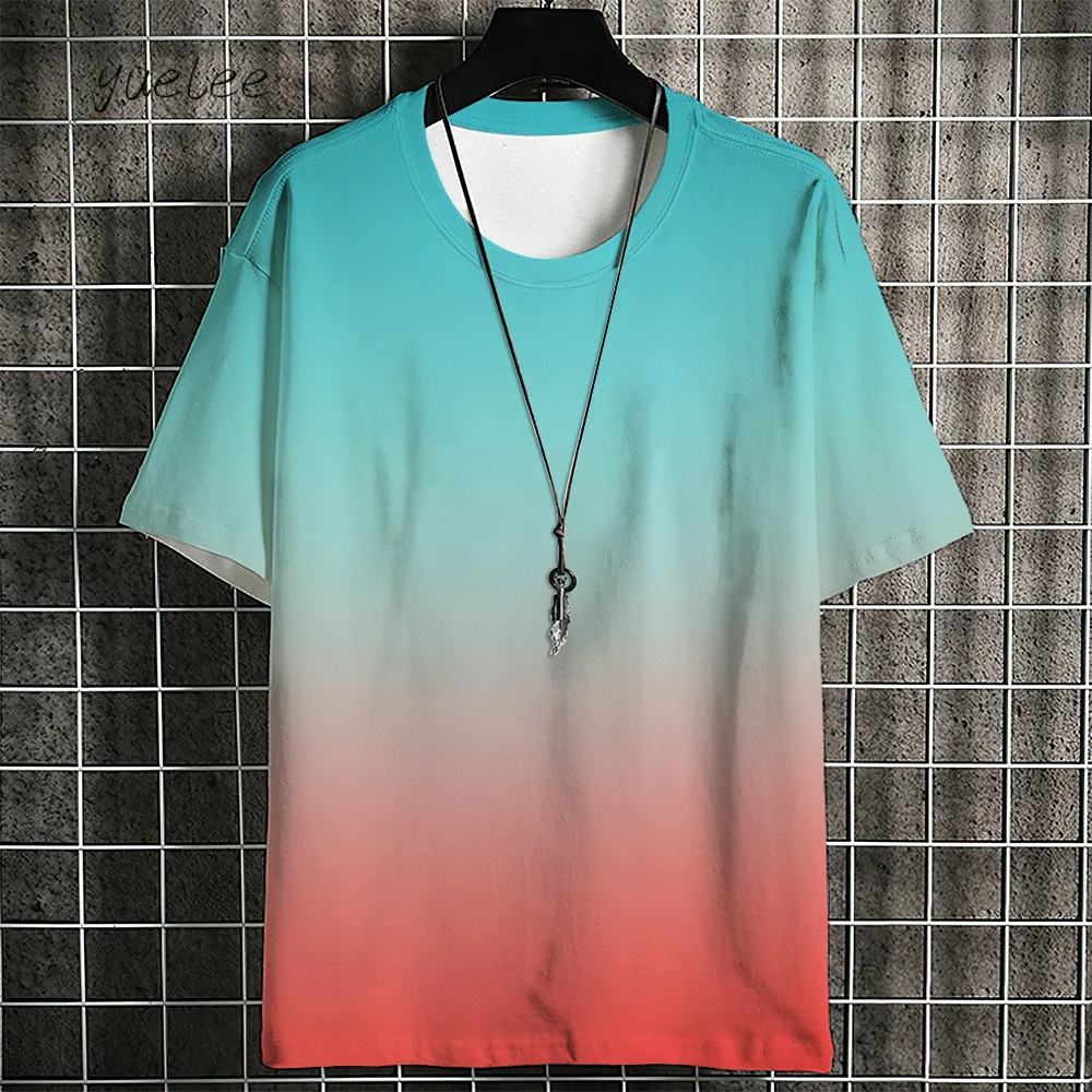 Gradient Color Men's Short Sleeve Tee Fashion Breathable Men Tops Trendy Versatile Men's T-Shirt New Loose O-Neck Men's Clothing
Gradient Color Men's Short Sleeve Tee Fashion Breathable Men Tops Trendy Versatile Men's T-Shirt New Loose O-Neck Men's Clothing