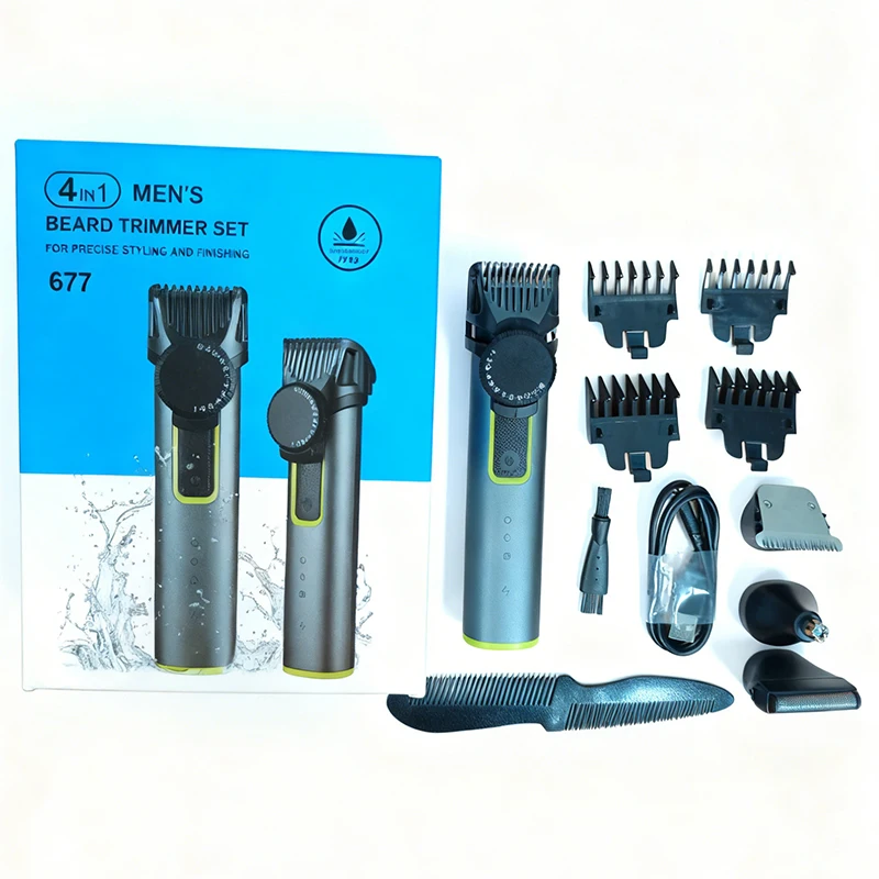 Multi-purpose Men's Pain-Free Beard Shaving Machine 4-in-1 USB Charging Cordless Electric Shaving Razor Trimmer Nose Clip Set
Multi-purpose Men's Pain-Free Beard Shaving Machine 4-in-1 USB Charging Cordless Electric Shaving Razor Trimmer Nose Clip Set