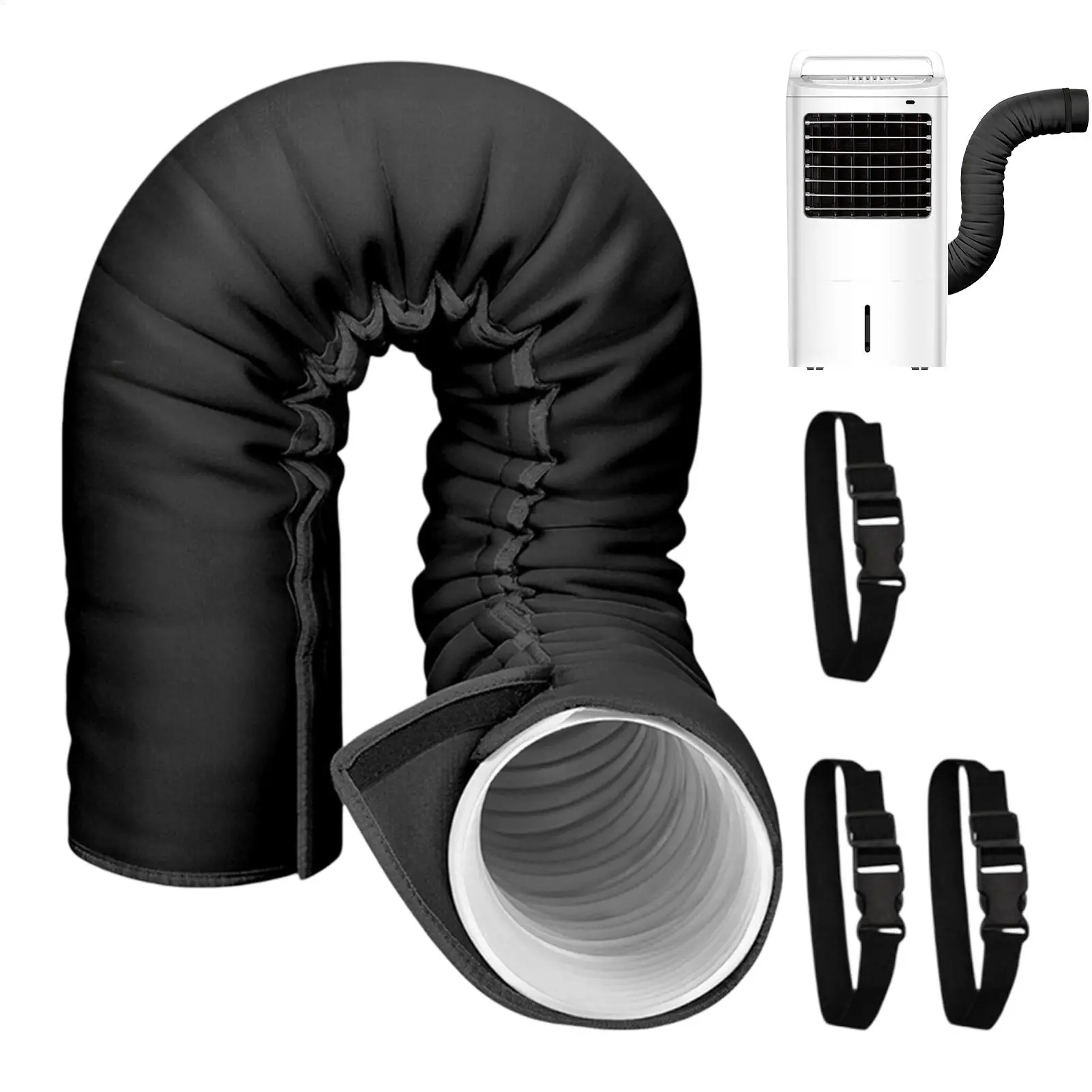 Portable Air Conditioner Hose Insulation Insulated Portable Cover with 3 Adjustable Straps Air Conditioner Accessories for Home
Portable Air Conditioner Hose Insulation Insulated Portable Cover with 3 Adjustable Straps Air Conditioner Accessories for Home